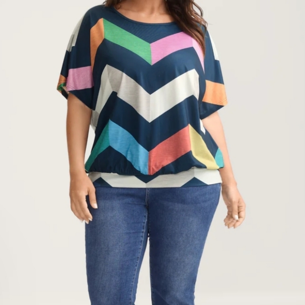 Bloomchic Color Block Shirt - Picture 3 of 4